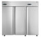 Freezer, Three Section Upright, Full Stainless Doors with Lock