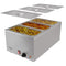 6 Qt. Three-Section Electric Countertop Food Warmer