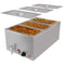 6 Qt. Three-Section Electric Countertop Food Warmer With Faucet