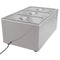 6 Qt. Three-Section Electric Countertop Food Warmer With Faucet