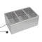 6 Qt. Three-Section Electric Countertop Food Warmer With Faucet