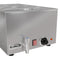6 Qt. Three-Section Electric Countertop Food Warmer With Faucet