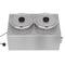 8 Qt. Two-Pot Electric Countertop Food Warmer With Faucet