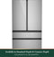 Energy Star® 28.7 Cu. Ft. Smart 4-door French-door Refrigerator In Platinum Glass With Dual-dispense Autofill Pitcher