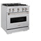 30 In. 4.2 Cu. Ft. Classic Gas Range With 4 Burner Cooktop And Convection Gas Oven In Stainless Steel