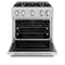30 In. 4.2 Cu. Ft. Classic Gas Range With 4 Burner Cooktop And Convection Gas Oven In Stainless Steel