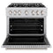 36 In. 5.2 Cu. Ft. Classic Gas Range With 6 Burner Cooktop And Convection Gas Oven In Stainless Steel