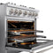 36 In. 5.2 Cu. Ft. Classic Gas Range With 6 Burner Cooktop And Convection Gas Oven In Stainless Steel