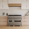 48 In. 6.7 Cu. Ft. Classic Double Oven Gas Range With 8 Burner Cooktop In Stainless Steel
