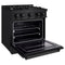 30 In. 4.2 Cu. Ft. Classic Gas Range With 4 Burner Cooktop And Convection Gas Oven In Black Stainless Steel