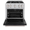 30 In. 4.2 Cu. Ft. Classic Gas Range With 4 Burner Cooktop And Convection Gas Oven In Stainless Steel With Black Matte Door
