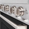 30 In. 4.2 Cu. Ft. Classic Gas Range With 4 Burner Cooktop And Convection Gas Oven In Stainless Steel With Black Matte Door