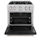 30 In. 4.2 Cu. Ft. Classic Gas Range With 4 Burner Cooktop And Convection Gas Oven In Stainless Steel With Black Matte Door