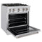30 In. 4.2 Cu. Ft. Classic Gas Range With Convection Gas Oven In Stainless Steel With 4 Brass Burners