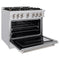 36 In. 5.2 Cu. Ft. Classic Gas Range With Convection Gas Oven In Stainless Steel With 6 Brass Burners