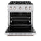 30 In. 4.2 Cu. Ft. Classic Gas Range With 4 Burner Cooktop And Convection Gas Oven In Satin Stainless Steel