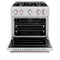 30 In. 4.2 Cu. Ft. Classic Gas Range With 4 Burner Cooktop And Convection Gas Oven In Satin Stainless Steel