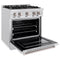 30 In. 4.2 Cu. Ft. Classic Gas Range With 4 Burner Cooktop And Convection Gas Oven In Satin Stainless Steel