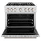 36 In. 5.2 Cu. Ft. Classic Gas Range With 6 Burner Cooktop And Convection Gas Oven In Satin Stainless Steel