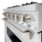 36 In. 5.2 Cu. Ft. Classic Gas Range With 6 Burner Cooktop And Convection Gas Oven In Satin Stainless Steel