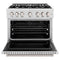 36 In. 5.2 Cu. Ft. Classic Gas Range With 6 Burner Cooktop And Convection Gas Oven In Satin Stainless Steel
