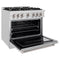 36 In. 5.2 Cu. Ft. Classic Gas Range With 6 Burner Cooktop And Convection Gas Oven In Satin Stainless Steel