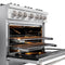 36 In. 5.2 Cu. Ft. Classic Gas Range With 6 Burner Cooktop And Convection Gas Oven In Satin Stainless Steel