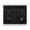 30 In. 4.2 Cu. Ft. Classic Gas Range With 4 Burner Cooktop And Convection Gas Oven In Satin Stainless Steel With Black Matte Door
