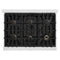 Autograph Edition 36 In. 5.2 Cu. Ft. Classic Gas Range With 6 Burner Cooktop And Convection Gas Oven In Satin Stainless Steel And Champagne Bronze Accents