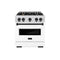Autograph Edition 30 In. 4.2 Cu. Ft. Classic Gas Range With 4 Burner Cooktop And Convection Gas Oven In Satin Stainless Steel With White Matte Door And Matte Black Accents