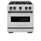Autograph Edition 30 In. 4.2 Cu. Ft. Classic Gas Range With 4 Burner Cooktop And Convection Gas Oven In Stainless Steel And Matte Black Accents