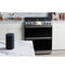 30" Smart Slide-in, Front-control, Gas Range With Convection Oven In Platinum Glass