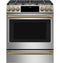 Café 30" Smart Slide-in, Front-control, Gas Range With Convection Oven
