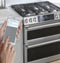 Café 30" Smart Slide-in, Front-control, Gas Double-oven Range With Convection