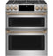 Café 30" Smart Slide-in, Front-control, Gas Double-oven Range With Convection