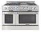 48″ Grand Chef Range 4 Open Burners / Griddle / 2 Open Burners LP