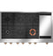 48" Commercial-style Gas Rangetop With 6 Burners And Integrated Griddle (natural Gas)