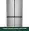 Energy Star® 22.9 Cu. Ft. Smart Counter-depth Quad-door Refrigerator In Platinum Glass With Dual-dispense Autofill Pitcher