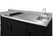 72" Wide All-In-One Kitchenette, ADA Counter Height
