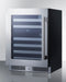 24" Dual Zone Built-In Wine Cellar