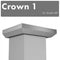 Crown Molding Profile 1 for Wall Mount Range Hood