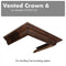 Vented Crown Molding Profile 6 For Wall Mount Range Hood
