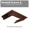 Vented Crown Molding Profile 6 For Wall Mount Range Hood