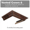 Vented Crown Molding Profile 6 For Wall Mount Range Hood