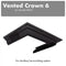 Vented Crown Molding Profile 6 for Wall Mount Range Hood