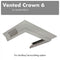 Vented Crown Molding Profile 6 for Wall Mount Range Hood