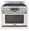 36″ Grand Chef Dual Fuel Range 6 Burners LP