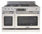 48″ Grand Chef Dual Fuel Range 4 Burners / Grill / Griddle LP