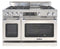 48″ Grand Chef Dual Fuel Range 4 Burners / Griddle / 2 Burners LP