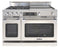 48″ Grand Chef Dual Fuel Range 4 Burners / 24″ Griddle LP